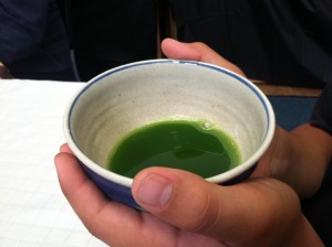 Japanese Tea Ceremony during Cherry Blossom Festival, showing Japanese cultural traditions